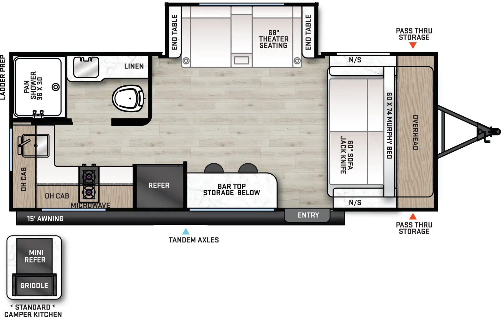 Aurora 18RBS Floorplan